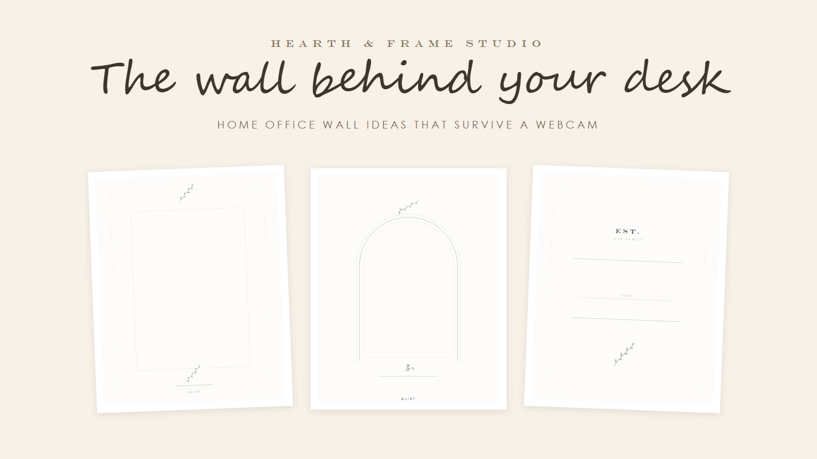 The Wall Behind Your Desk Is the Only Part of Your House Your Coworkers See