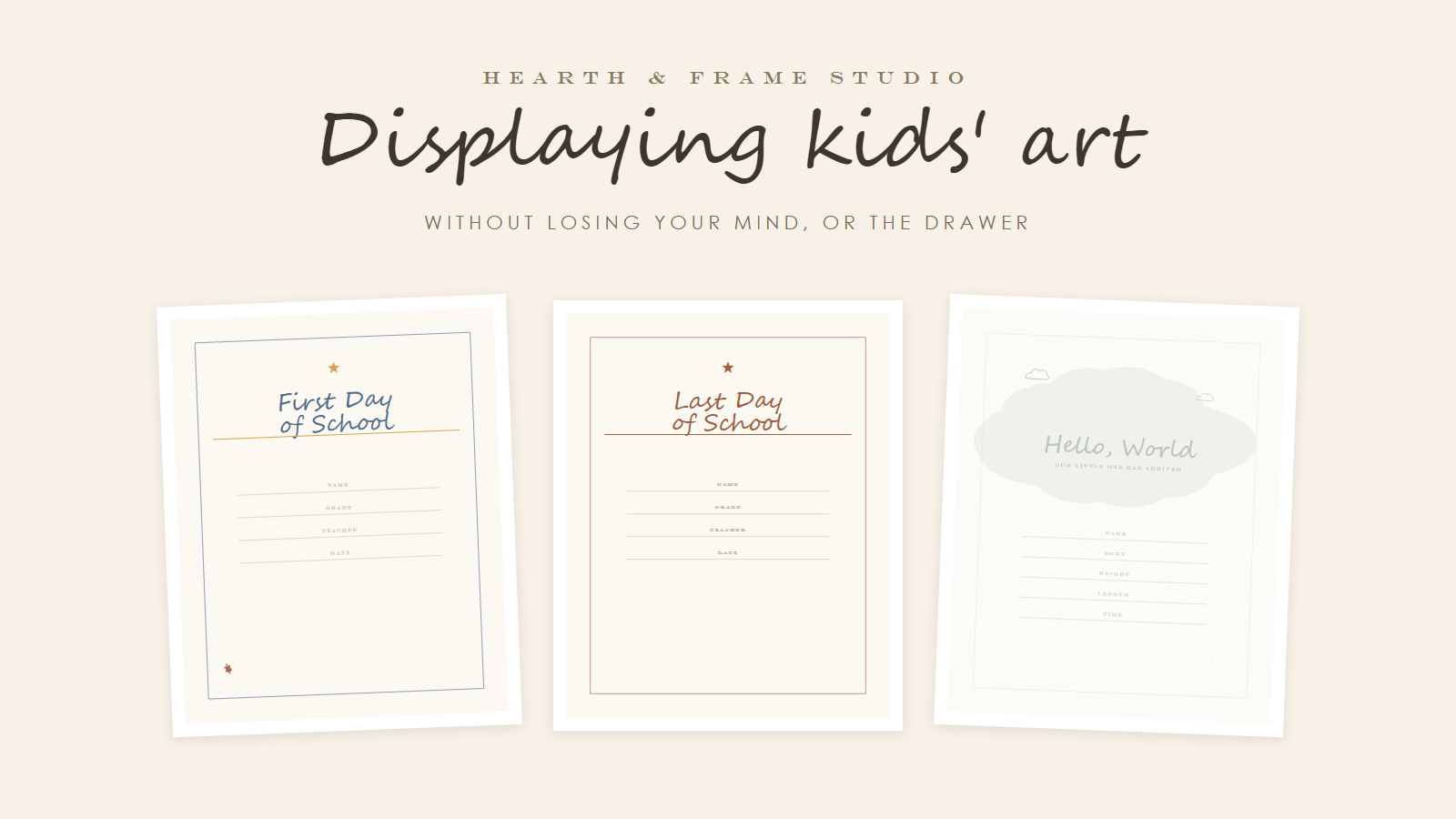 How to Display Kids' Art Without Losing Your Mind